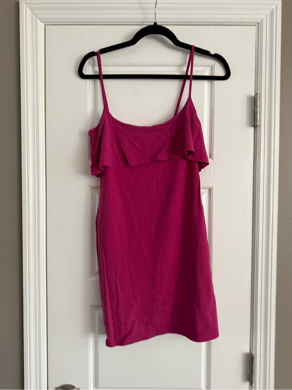 Susana Monaco Hot Pink Dress with Spaghetti Straps